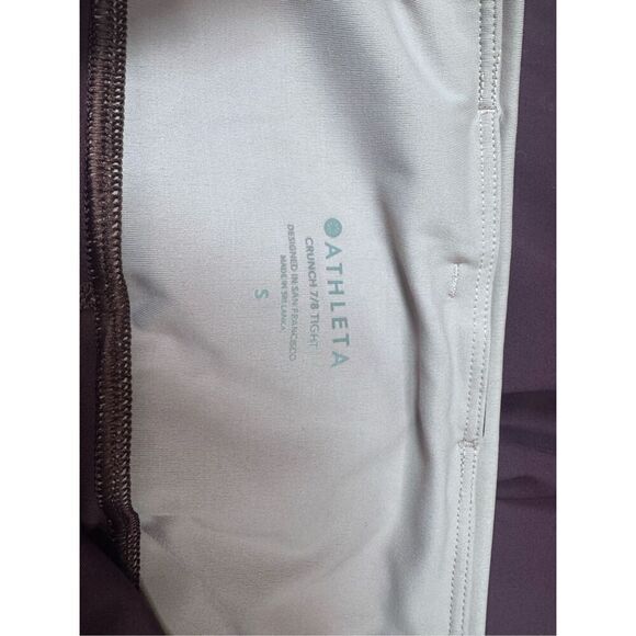 Athleta Crunch 7/8 Tight Women's Size S Colorblock High Rise Leggings - Picture 9 of 10
